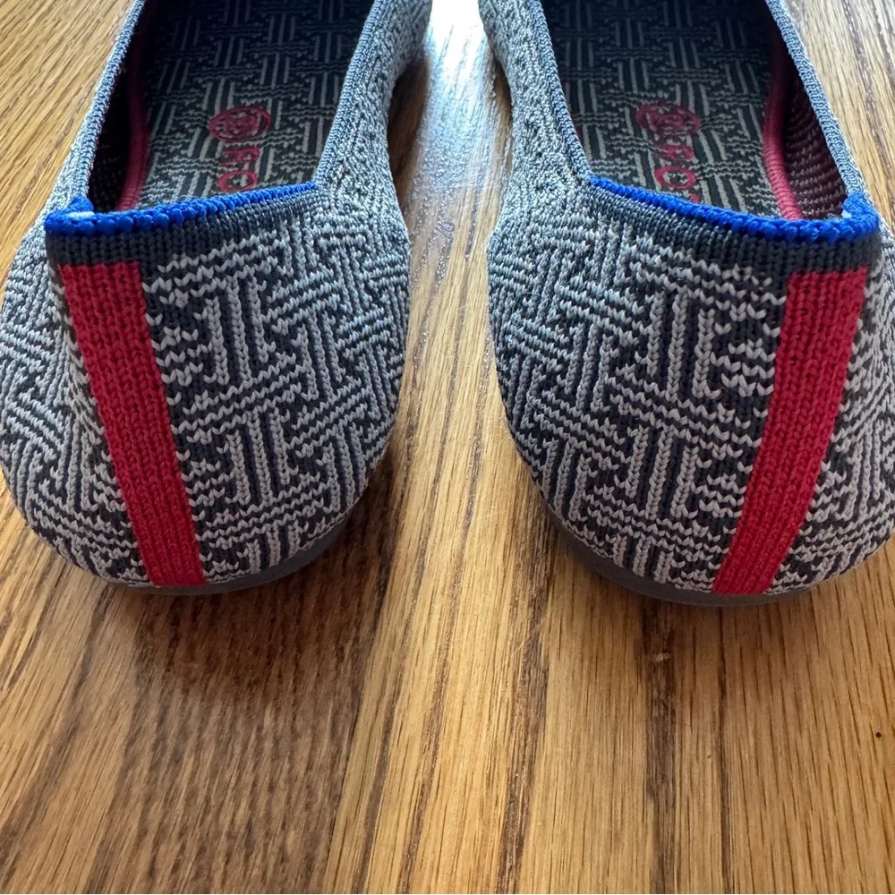 ROTHY'S | Women's The Loafer in blue and gray pattern SIZE 9 - Picture 5 of 8